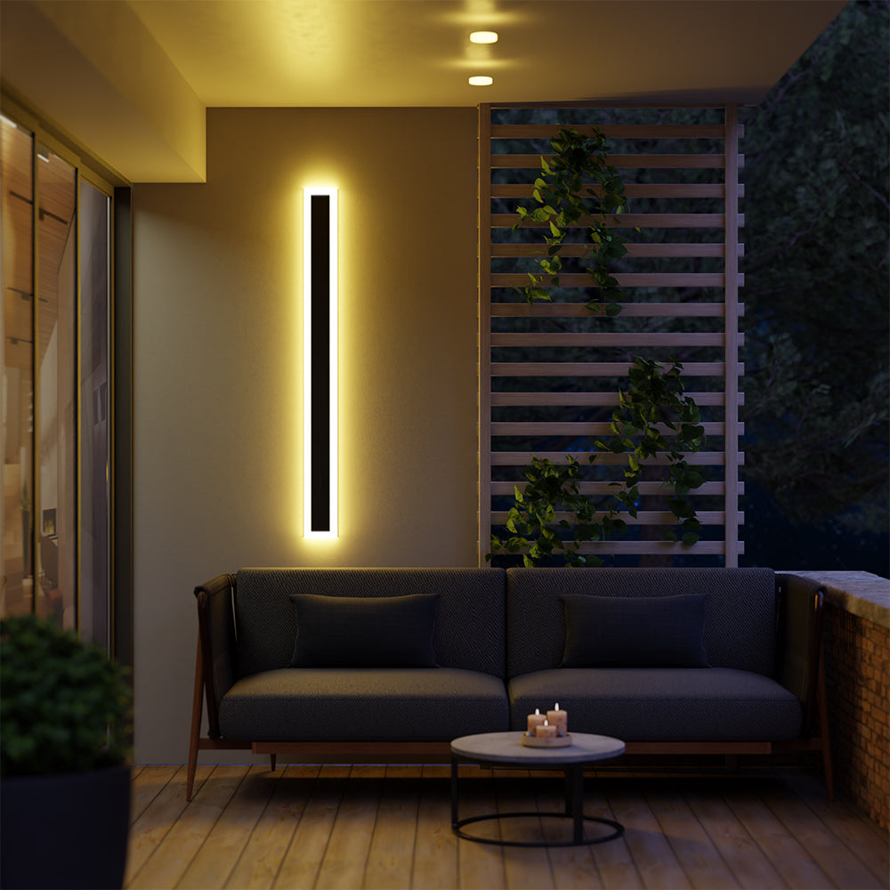Wall Light – LED Outdoor IP65 Acrylic Panel Linear Design (Vynn)