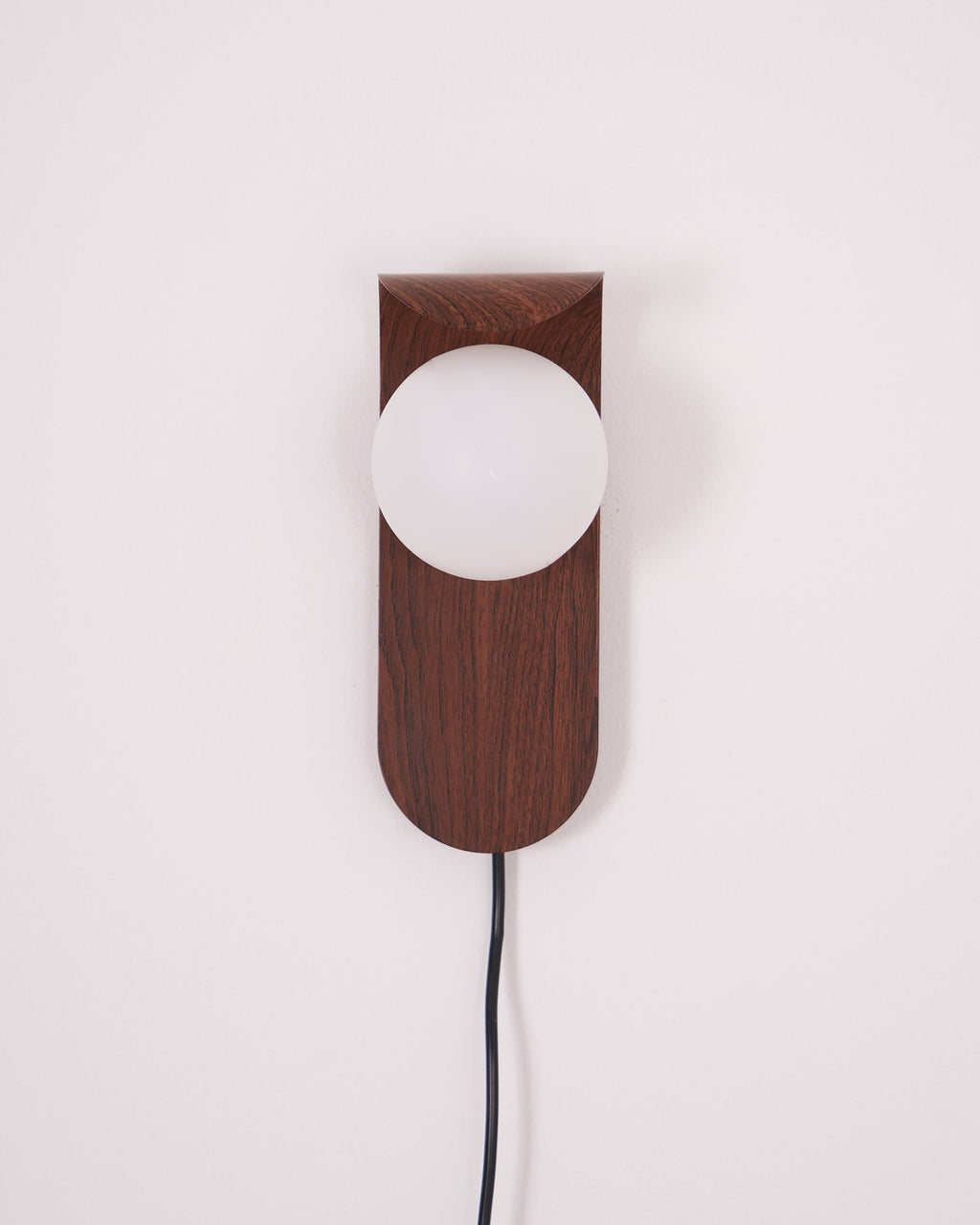 Wall Light – LED Walnut & Wood Globe Lamp