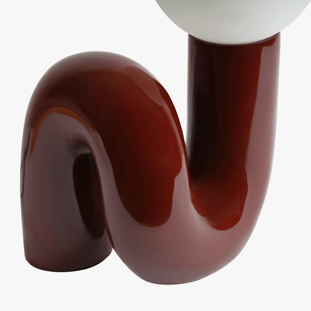 Table Lamp Gittana Sculptural – Curved Resin Base Ambient Light