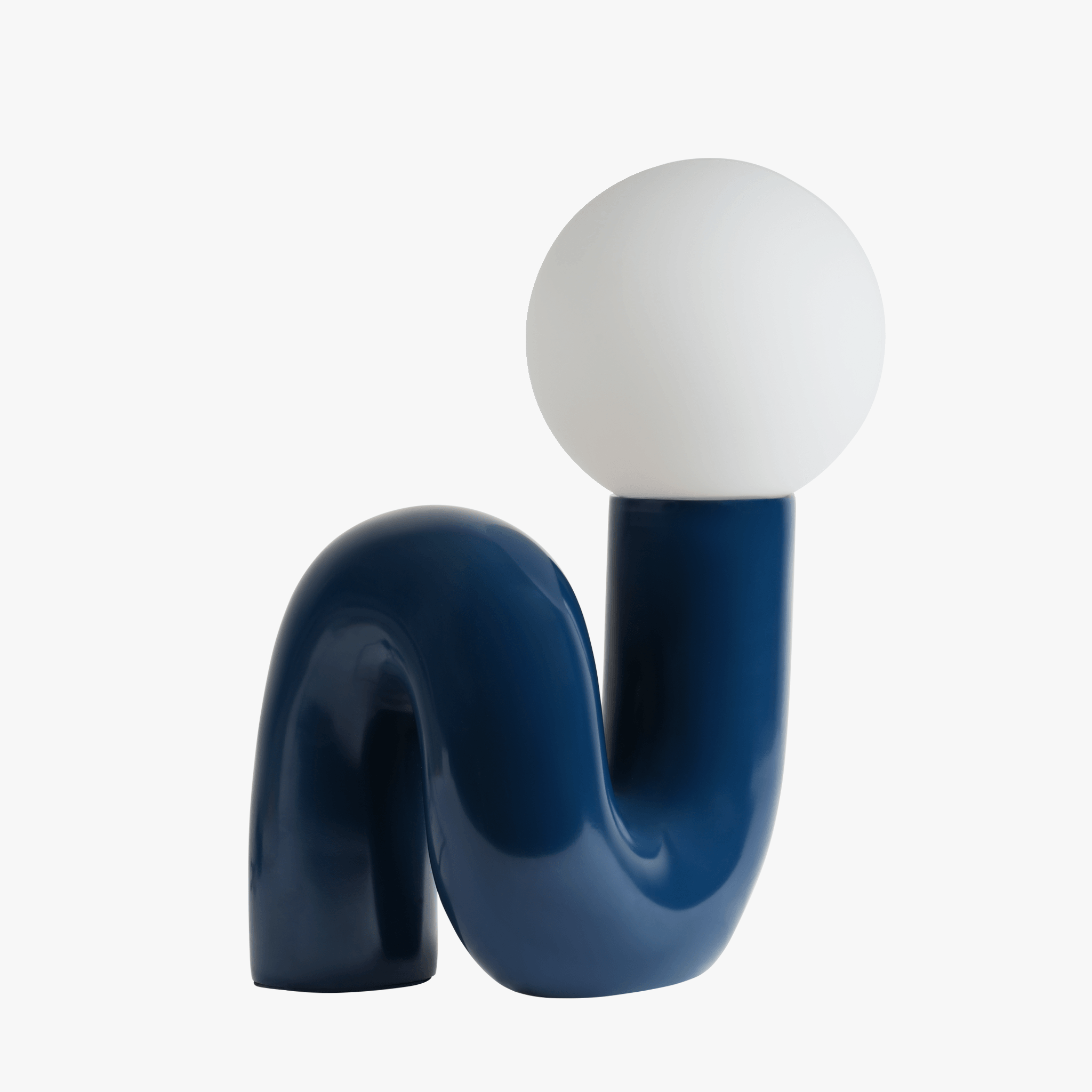 Table Lamp Gittana Sculptural – Curved Resin Base Ambient Light
