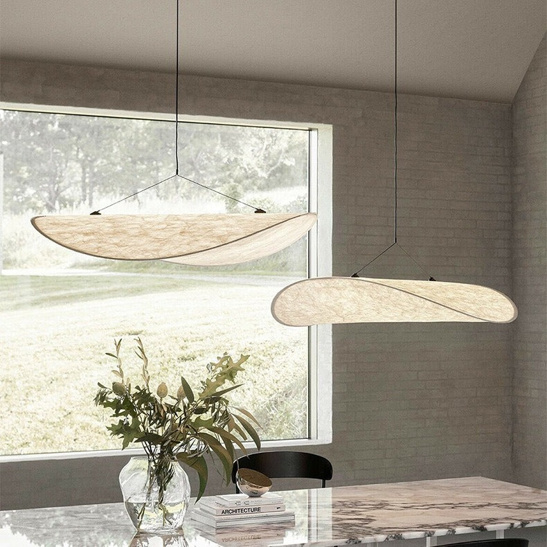Pendant Light Japandi – Silk LED Hanging Lamp