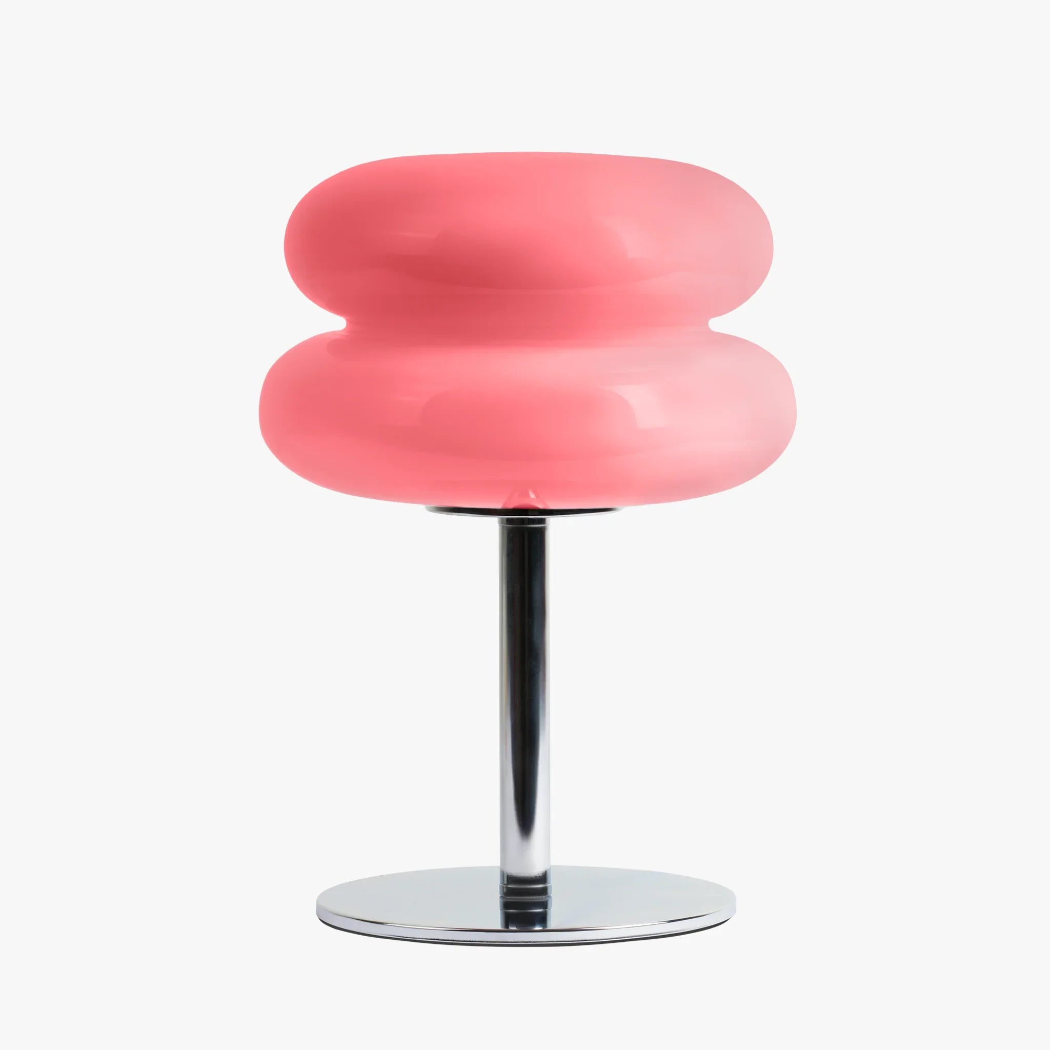 Table Lamp Verdon Stained Glass – Chrome Base Macaron Design Ambient Light