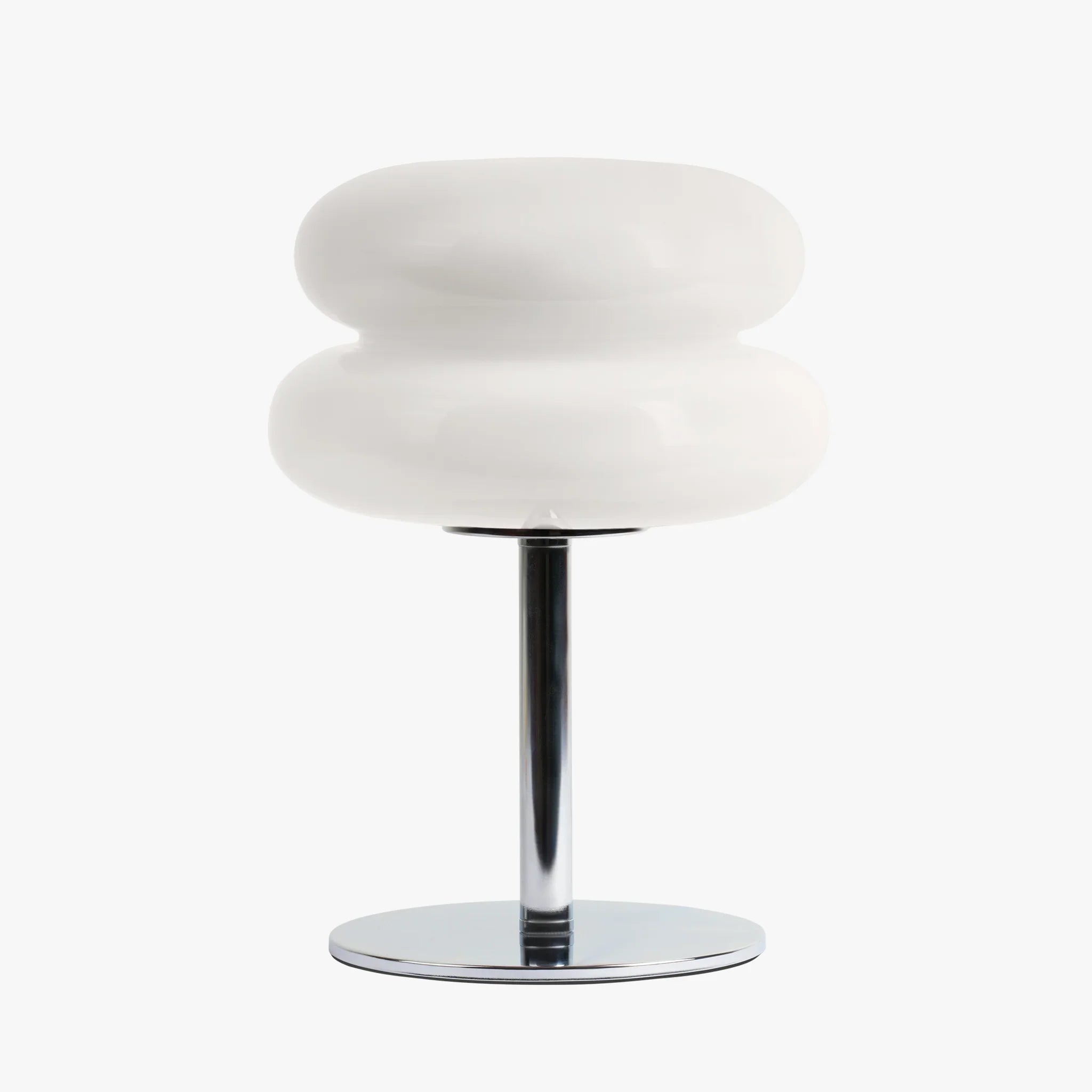 Table Lamp Verdon Stained Glass – Chrome Base Macaron Design Ambient Light